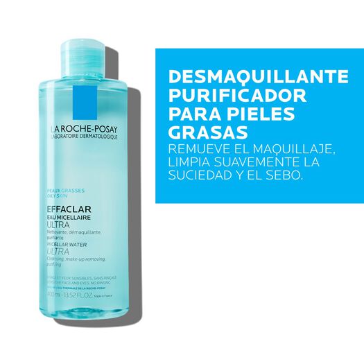 Limpiador Facial Effaclar Agua Micelar 400 ml, , large image number 2