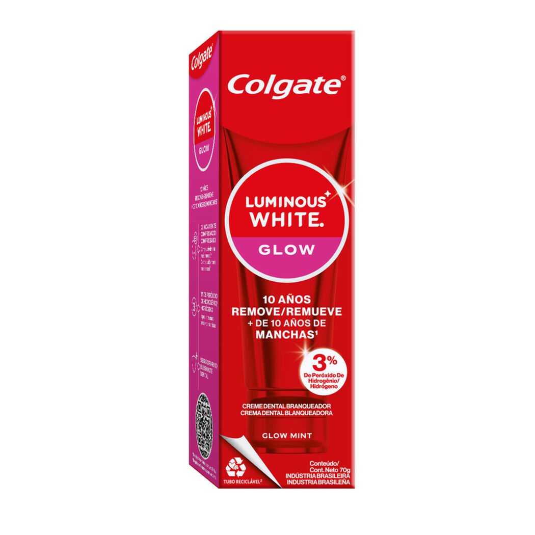 Pasta Dental Colgate Luminous White Glow 70 g, , large image number 2