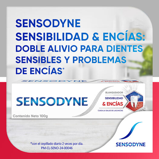 Pasta Dental Sensodyne Sensibilidad y Encias Blanqueador 100 g 2 un, , large image number 1