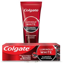 Pasta Dental Colgate Luminous White Carb&oacute;n Activado 125 mL