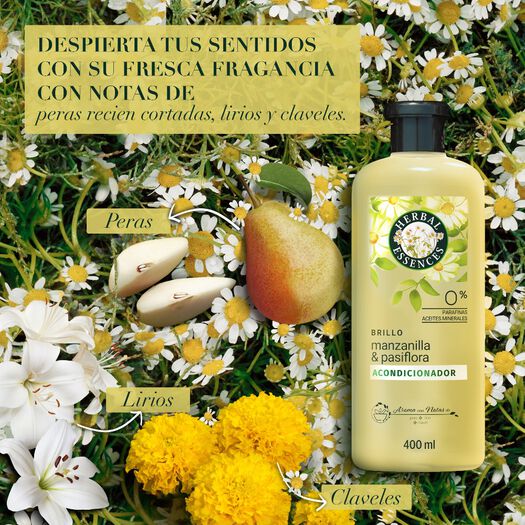 Herbal Essences Acondicionador Brillance Camomilla x 400 mL, , large image number 3