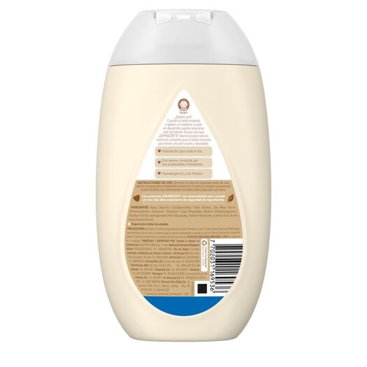 crema hidratante para bebé johnsons® avena x 400 ml., , large image number 3