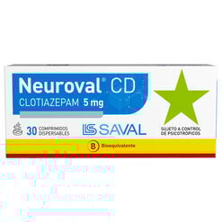 Neuroval Cd 5 mg Caja 30 Comp. Dispersables