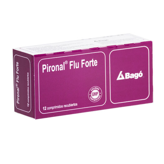 Pironal Flu Forte x 12 Comprimidos Recubiertos, , large image number 0