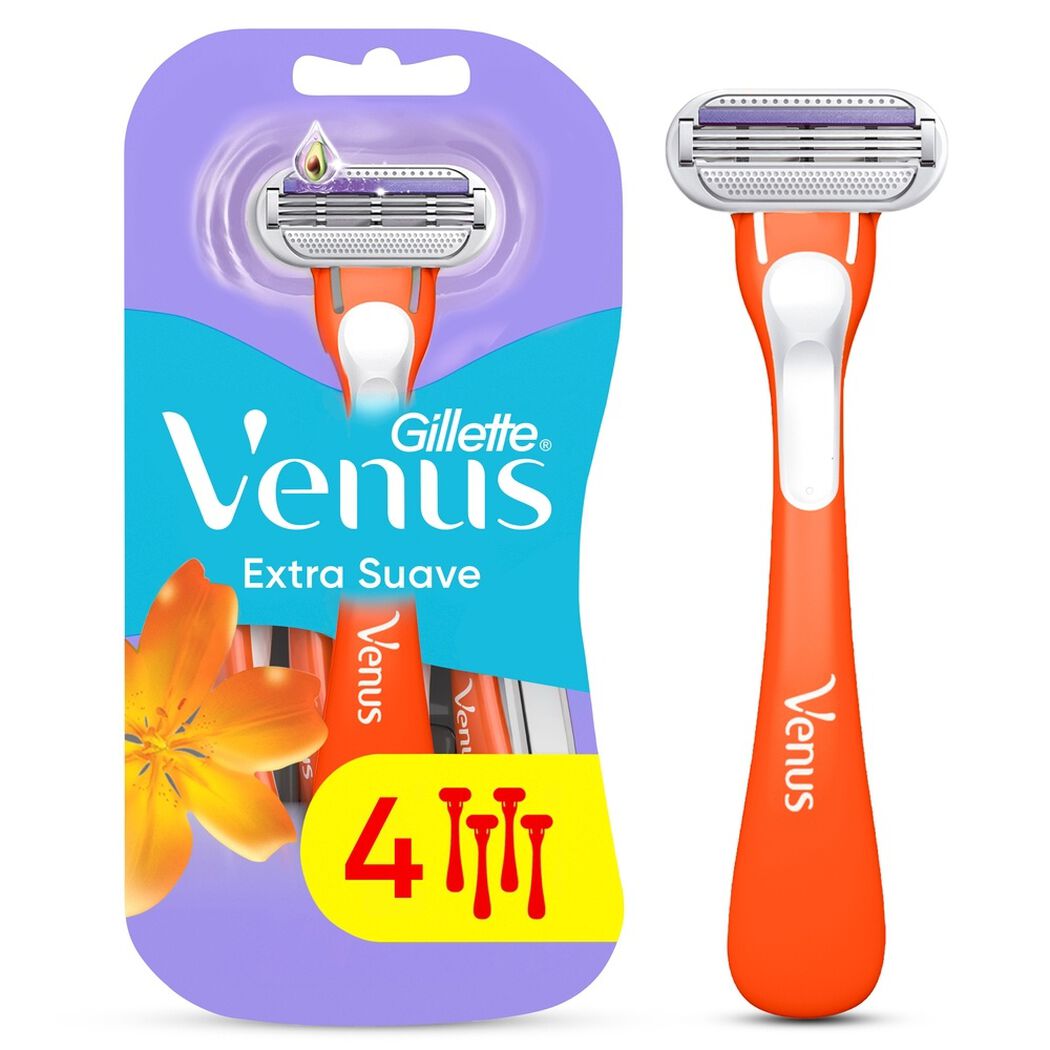 M&aacute;quinas de Afeitar Mujer Gillette Venus Extra Suave 4 un, , large image number 0