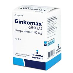 Ginkomax  80 mg x 30 Capsulas