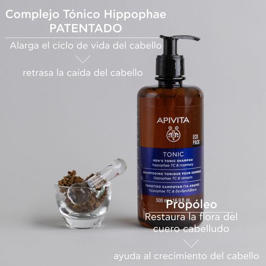 Shampoo Apivita Tonico Hombre 500 mL, , large image number 4