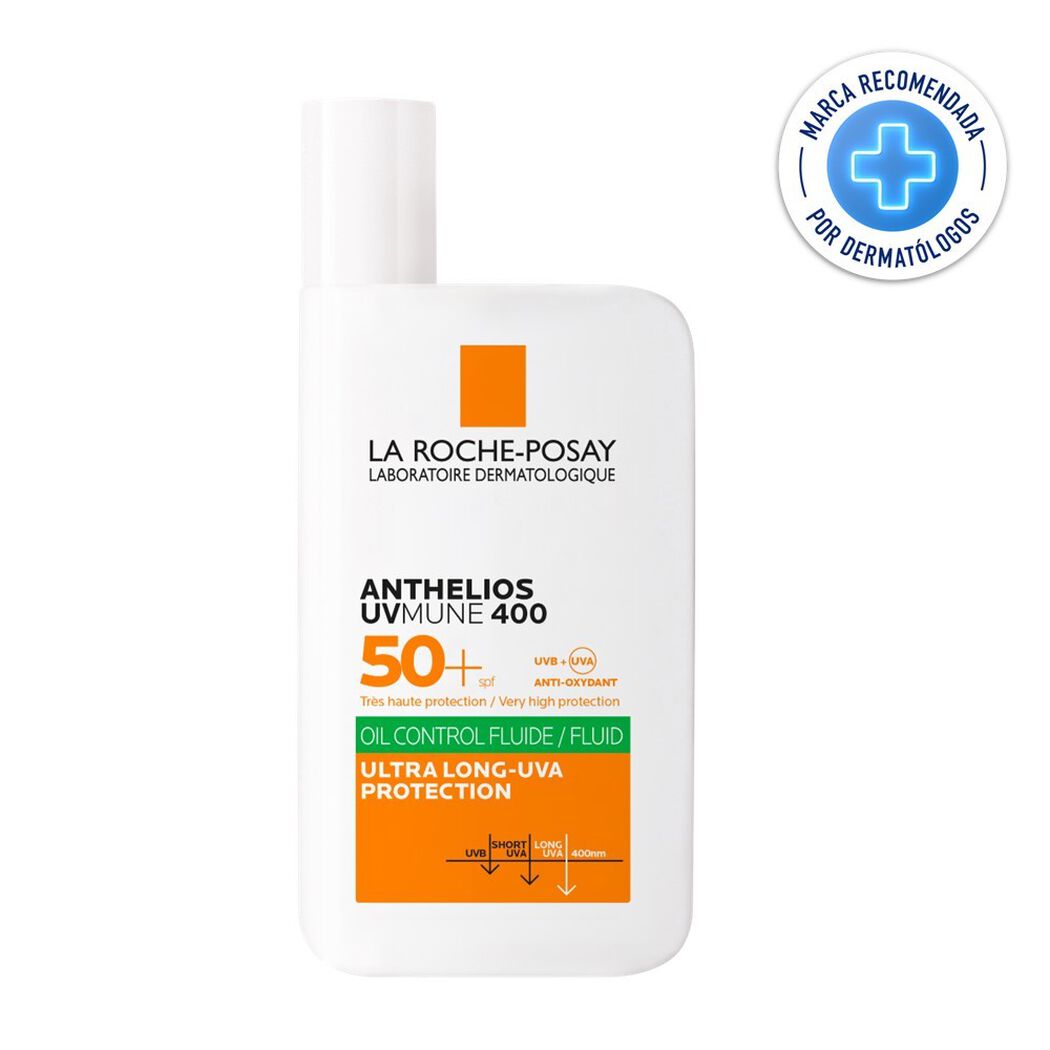 Protector Solar La Roche Posay Rostro Anthelios UV Mune 400 Oil Control Fluid FPS50+ 50 mL, , large image number 0