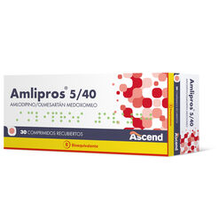 Amlipros 5 mg/40mg Caja 30 Comp. Recubiertos