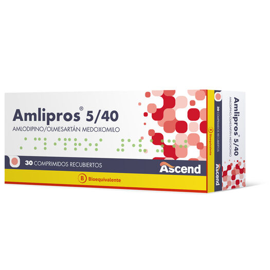 Amlipros 5 mg/40mg Caja 30 Comp. Recubiertos, , large image number 0