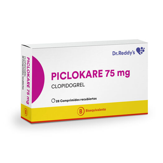Piclokare 75 mg x 28 Comprimidos Recubiertos, , large image number 0