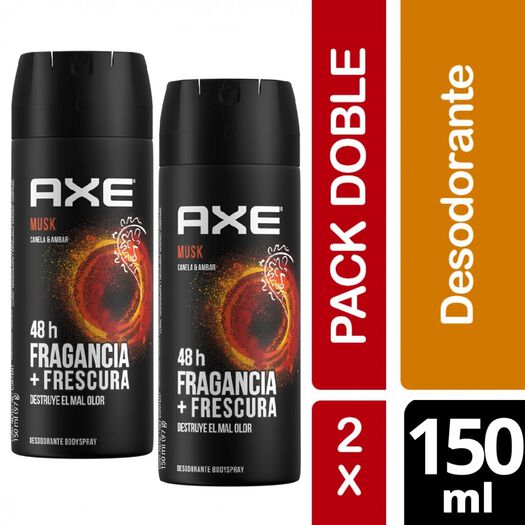 Axe Pack Desodorantes Body Spray Musk x 1 Pack, , large image number 0