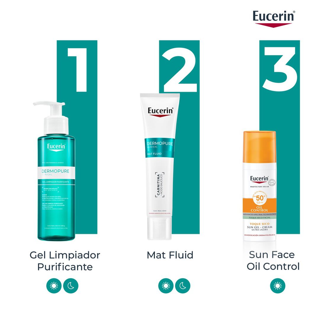 Eucerin Face Dermopure Fluido Matificante 40Ml, , large image number 1