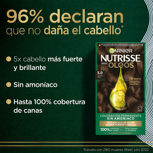 Tintura Nutrisse Oleos 5.0 Castaño Claro 1 un, , large image number 3
