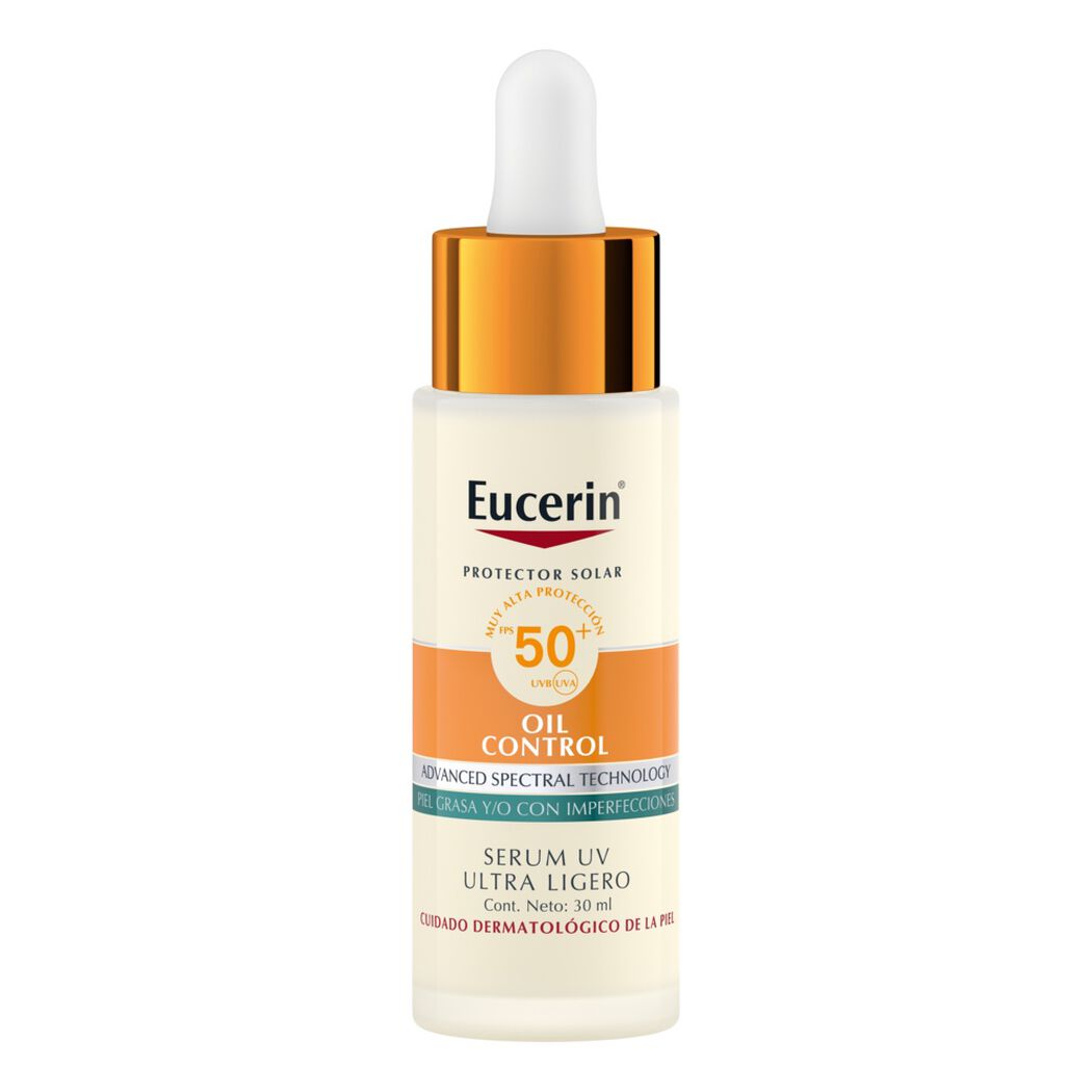 Protector Solar Eucerin Serum Oil Control UV Diario Ultra Ligero FPS 50+ 30ml, , large image number 1