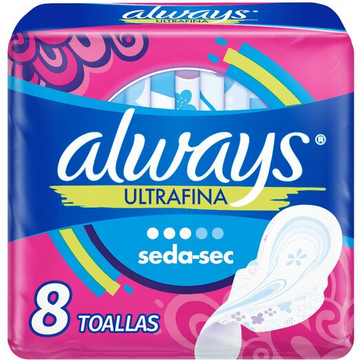 Toalla Higiénica Always Ultrafina Seca 8 un, , large image number 0