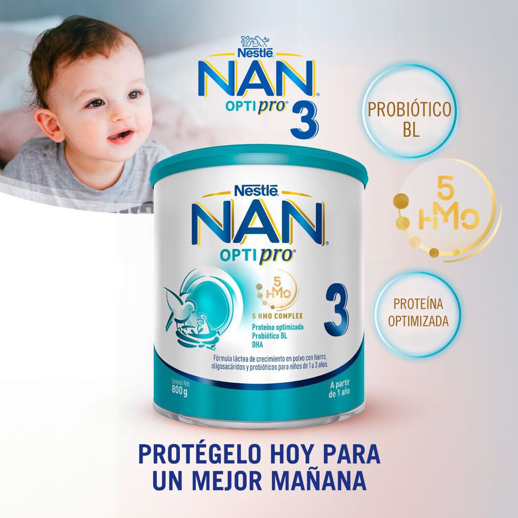 Fórmula Infantil Nan 3 Optipro 800 g, , large image number 1