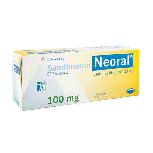 Sandimmun Neoral 100 mg x 50 Cápsulas Blandas, , large image number 0