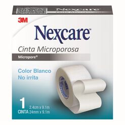 Cinta Nexcare Microporosa Blanca 2.4 cm x 9.11 m 1 un