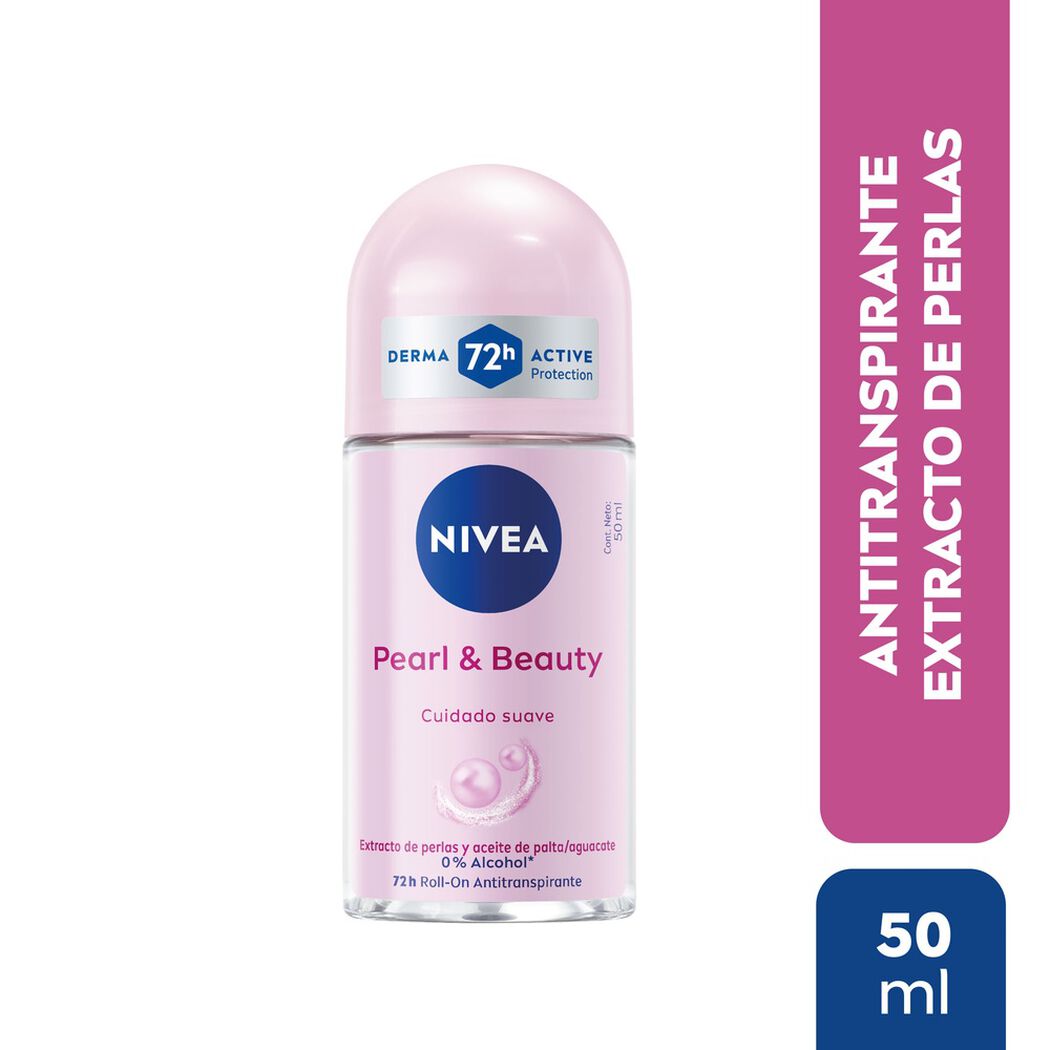 Desodorante Nivea Roll-On Beauty & Pearl 50 mL, , large image number 0