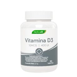 Natuvit Vitamina D3 400 UI 30 Tabs