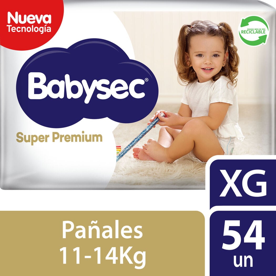 Pa&ntilde;ales Babysec Super Premium XG 54 un, , large image number 0