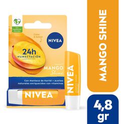 Nivea Lip Care Bálsamo Labial Mango Shine Hidratación Intensa 4,8g