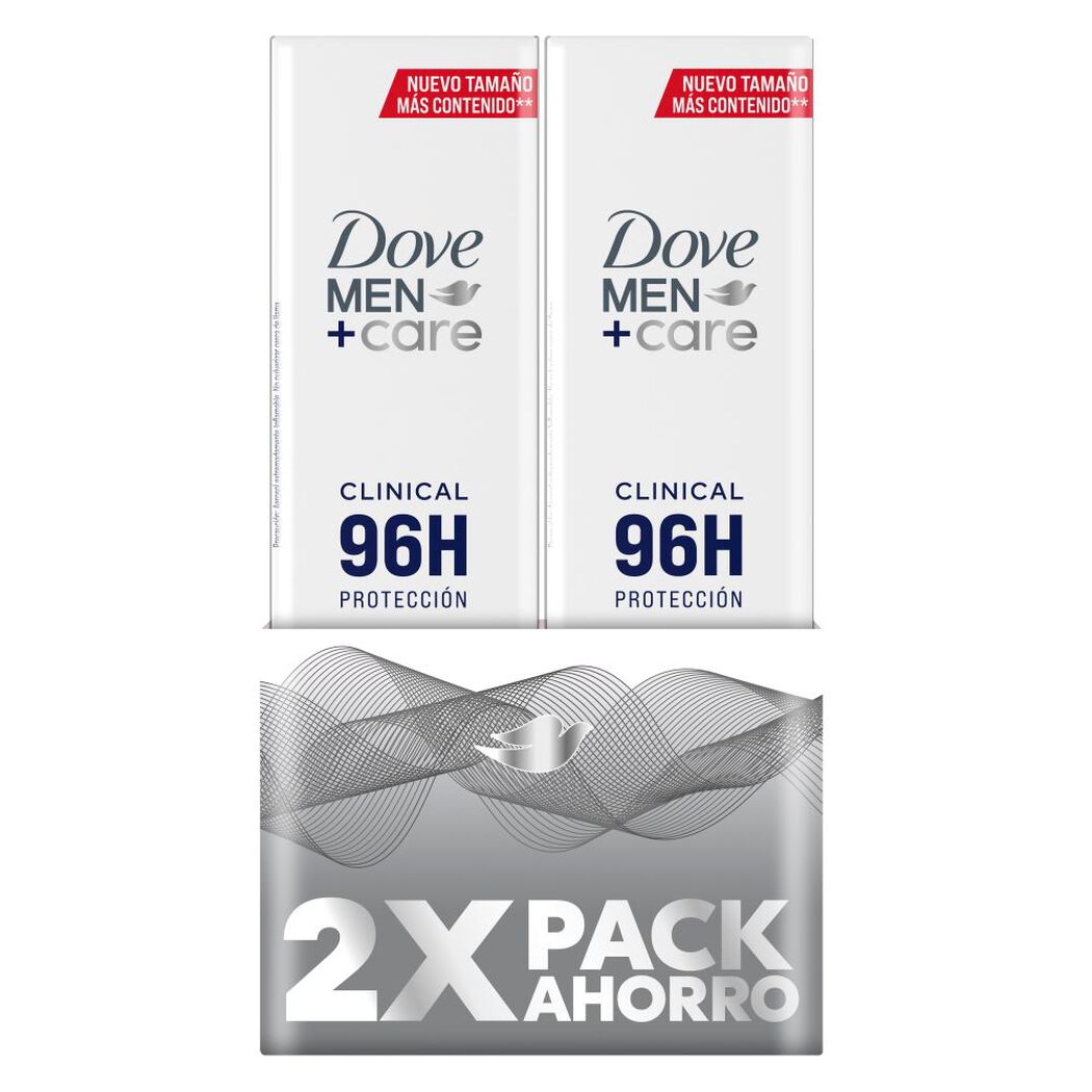 Desodorante Dove Men Care Clinical 150 mL 2 un, , large image number 1