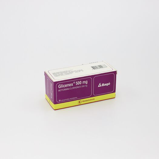 Glicenex 500 mg x 30 Comprimidos Recubiertos, , large image number 0