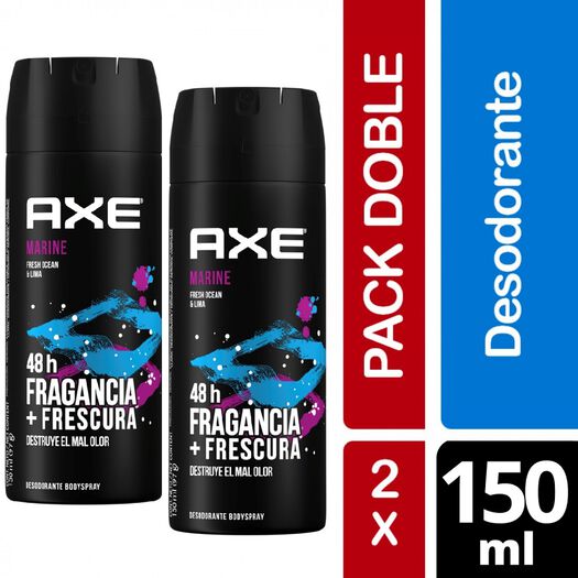 Axe Pack Desodorantes Body Spray Marine x 1 Pack, , large image number 0