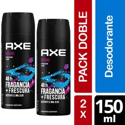 Axe Pack Desodorantes Body Spray Marine x 1 Pack