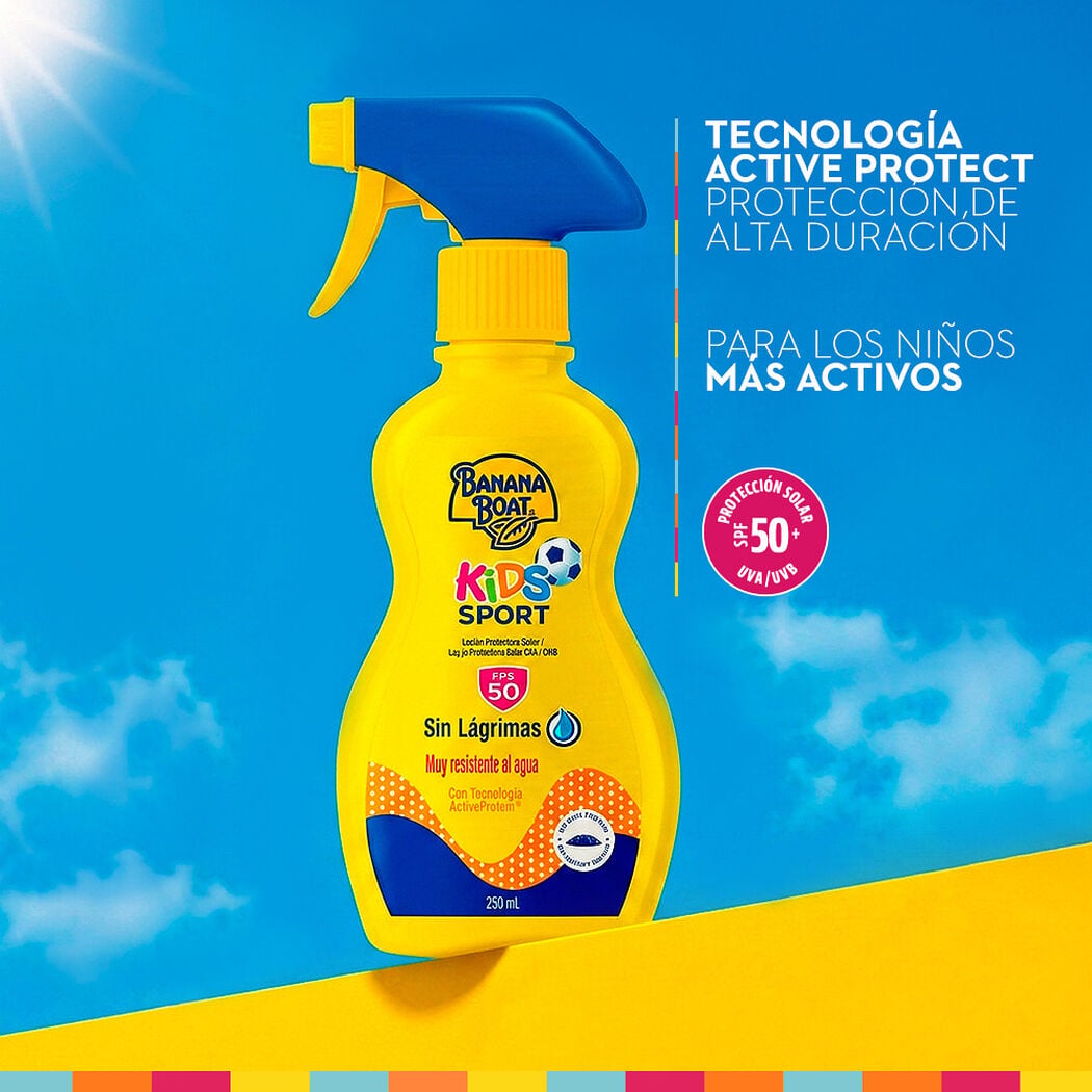 Banana Boat Kids Sport Trigger Protector Solar Infantil FPS 50+ 250 ml, , large image number 2