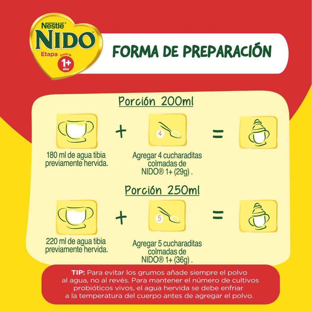 Fórmula Láctea Nido Etapa 1+ 1350 g, , large image number 3