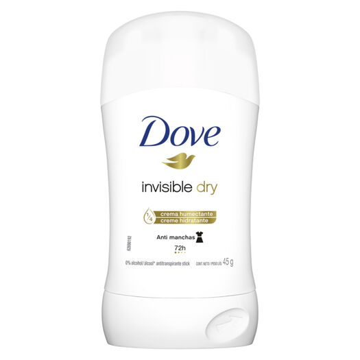 Desodorante Dove Stick Invisible Dry 45 g, , large image number 1