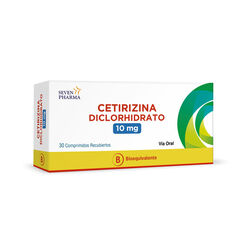 Cetirizina Diclorhidrato 10 mg x 30 Comprimidos Recubiertos