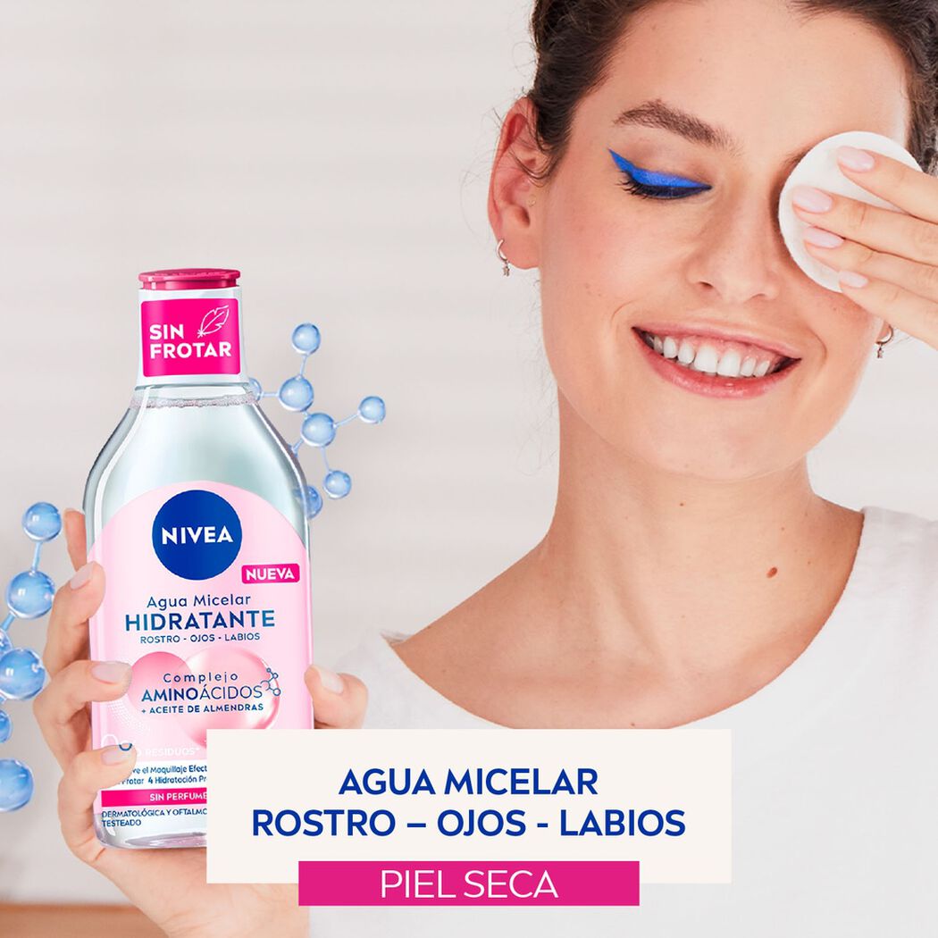 Agua Micelar Nivea Piel Seca 400Ml, , large image number 3