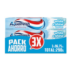 Pasta Dental Aquafresh White & Shine 75g 3 un