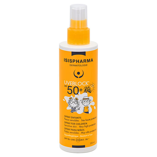 Protector Solar Uveblock Isispharma Spray Kids FPS 50+ 200 mL, , large image number 0