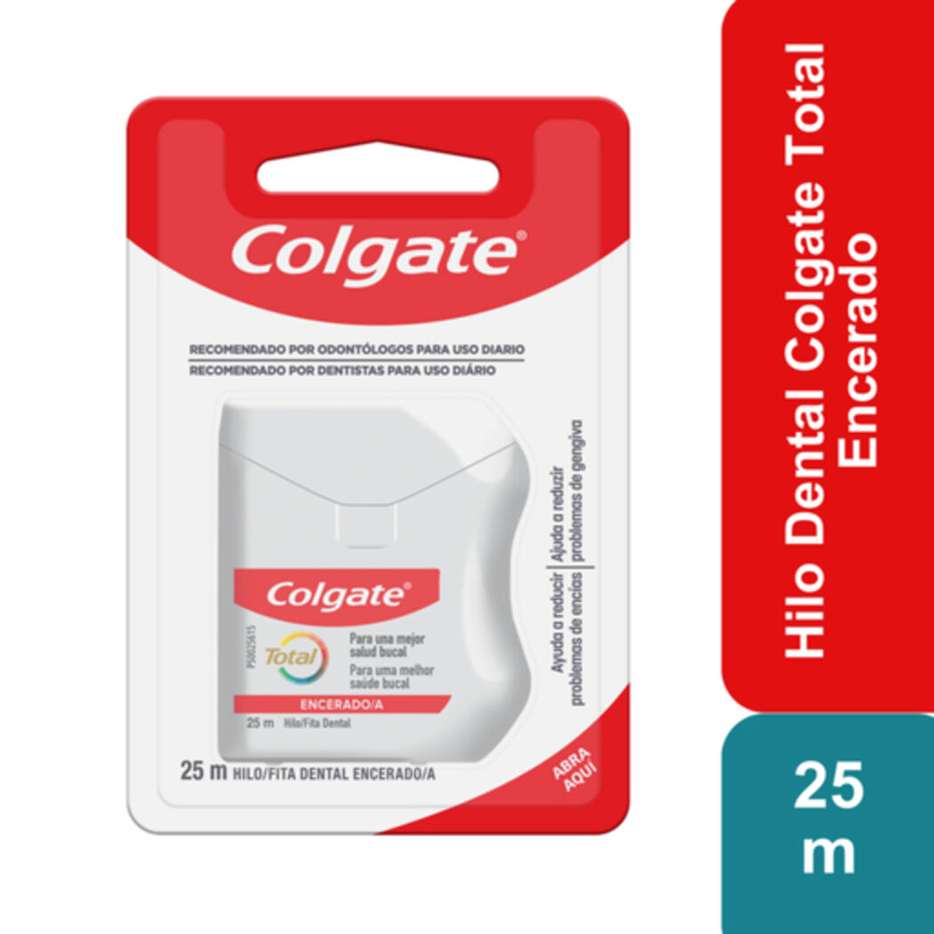 Hilo Dental Colgatel Colgate Total Encerado 2 m 1 un, , large image number 0