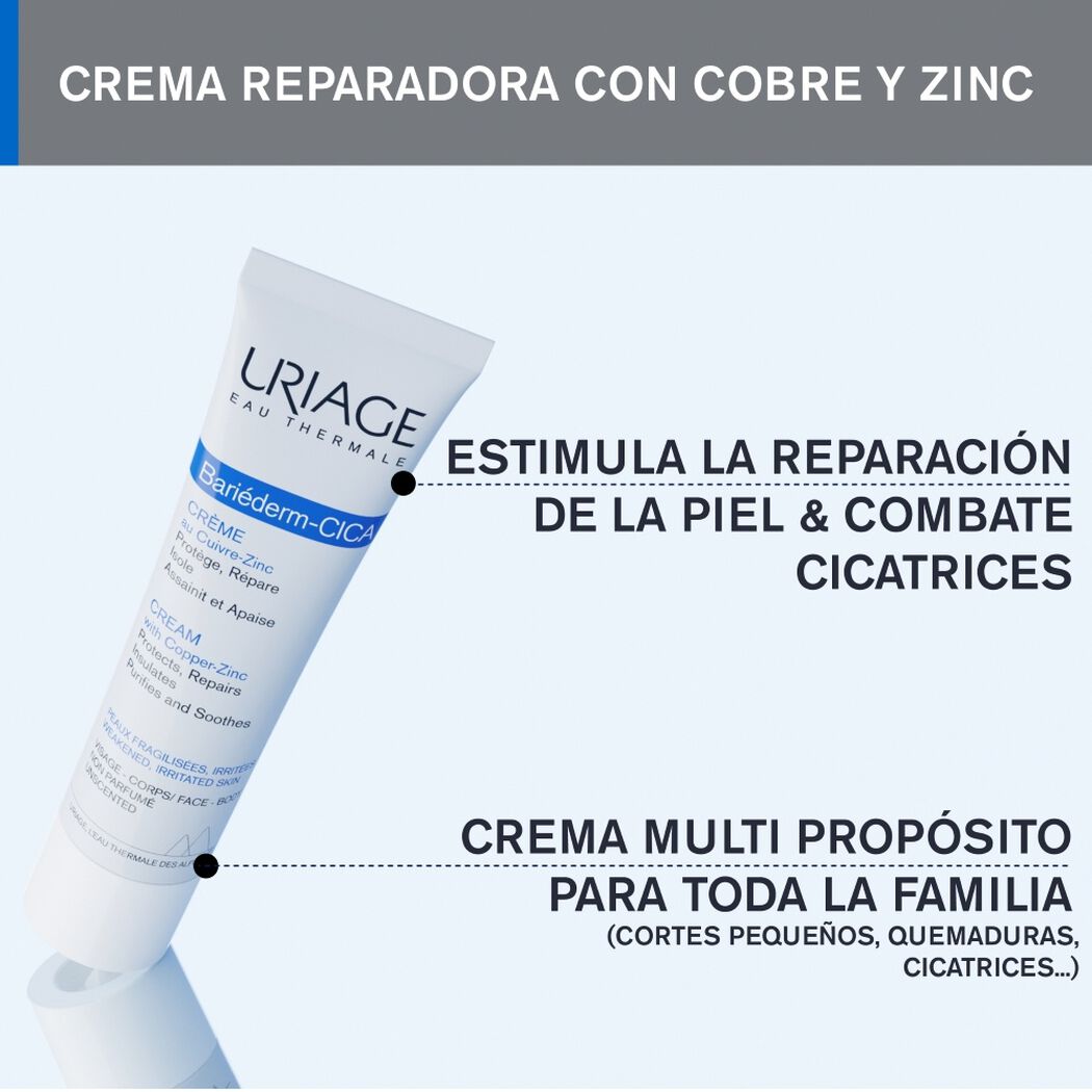 Uriage Crema Reparadora Bariederm Cica-Cream x 100 mL, , large image number 1