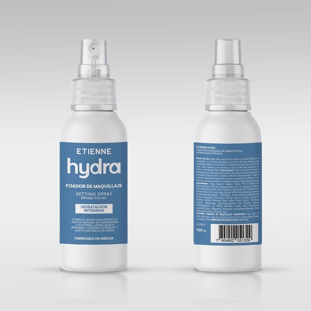 Etienne Hydra Fijador de maquillaje y Bruma facial &Aacute;cido Hialur&oacute;nico, , large image number 1