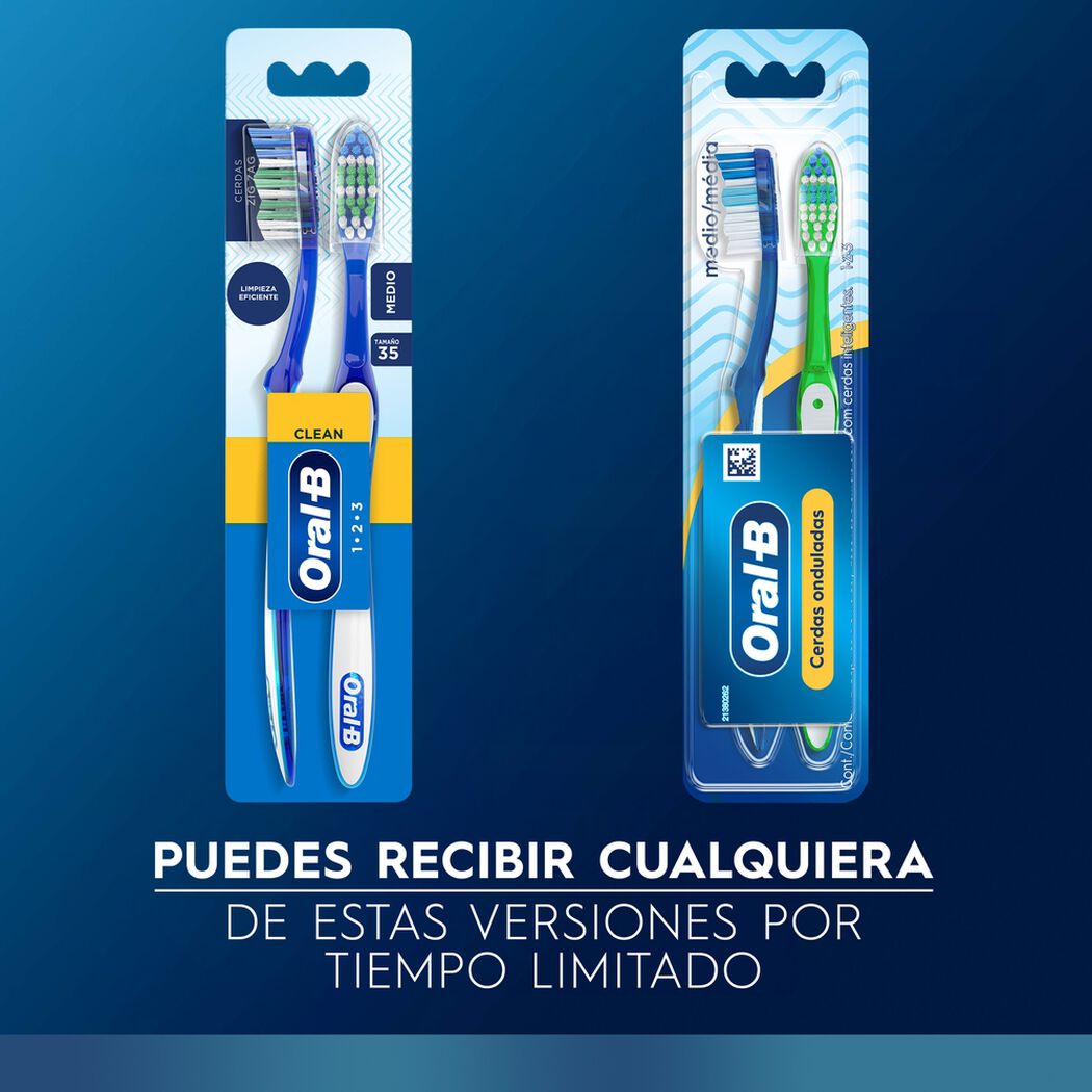 Cepillo de Dientes Oral B Clean Medio 2 un, , large image number 4