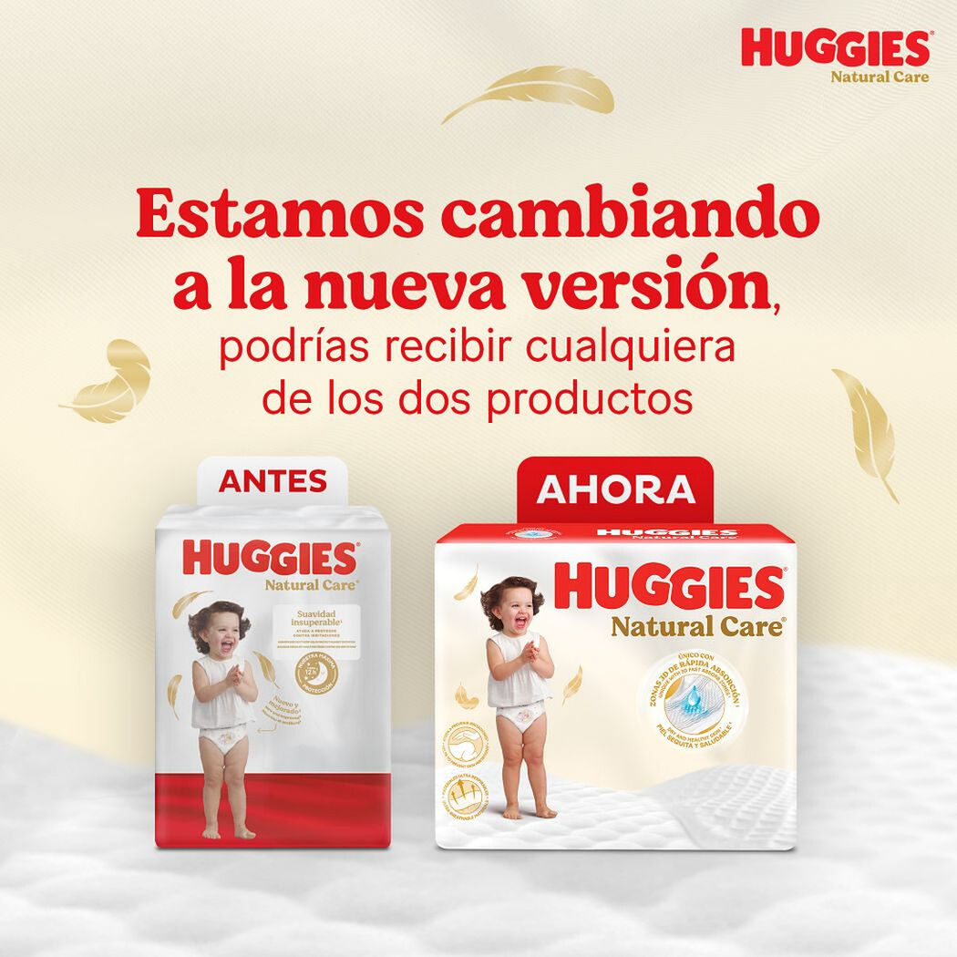 Pa&ntilde;ales Huggies Natural Care G 66 un, , large image number 2