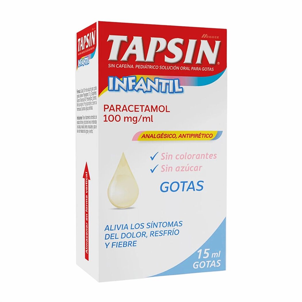 Tapsin 100 mg/mL  x 15 mL Soluci&oacute;n Oral Para Gotas, , large image number 0