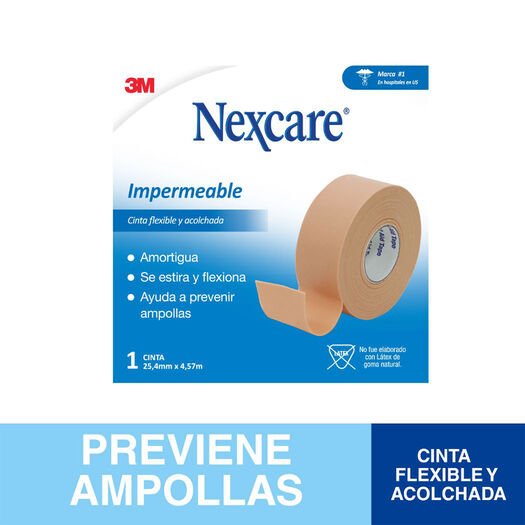 Cinta Impermeable 25mm x 4,5mts. Nexcare, , large image number 0