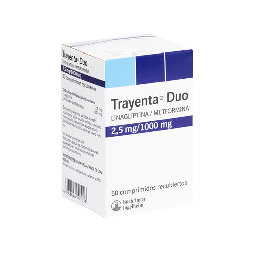 Trayenta Duo 2.5 mg/1000 mg x 60 Comprimidos Recubiertos, , large image number 0