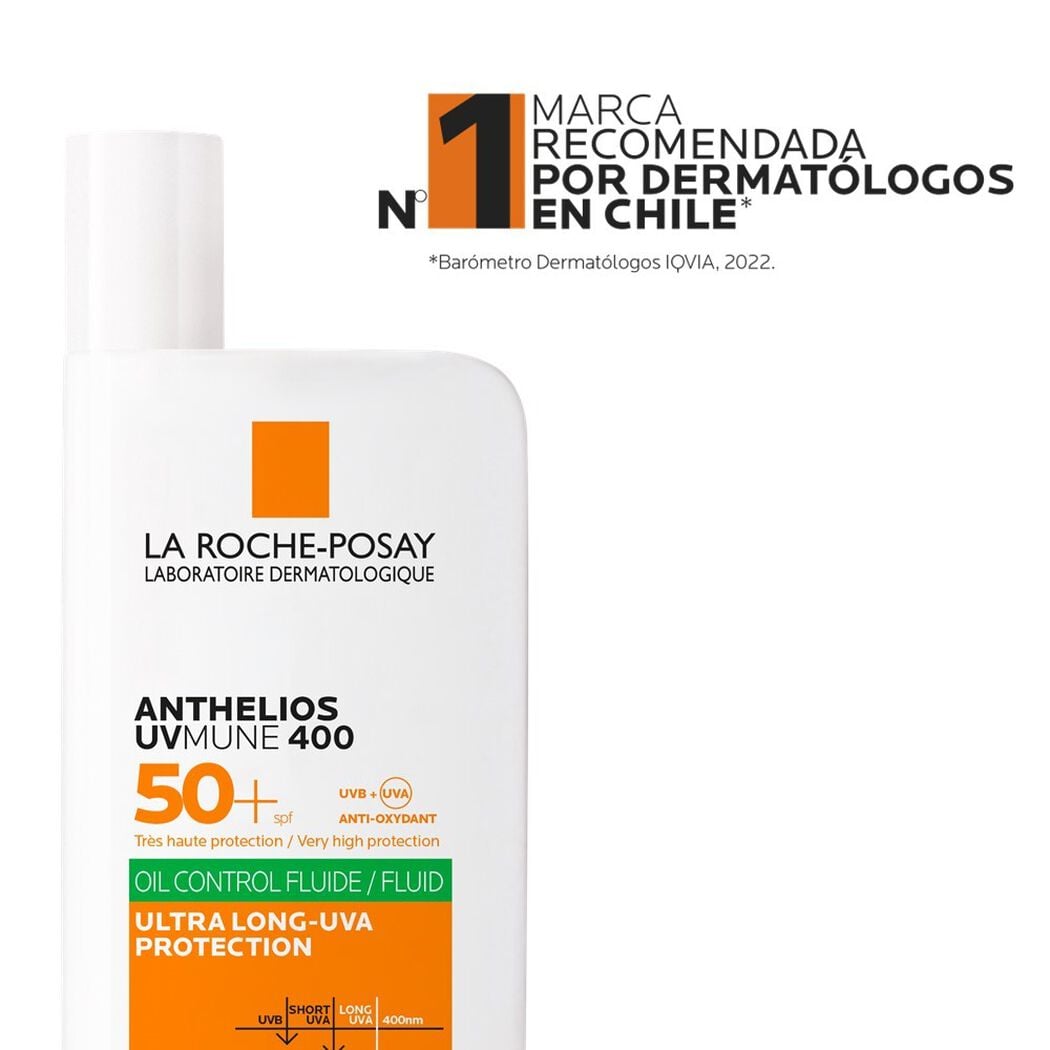 Protector Solar Rostro Anthelios UV Mune 400 Oil Control Fluid FPS50+ 50 mL, , large image number 1