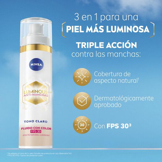 NIVEA Luminous630® Fluido Anti-Manchas Tono Claro 40ml, , large image number 3