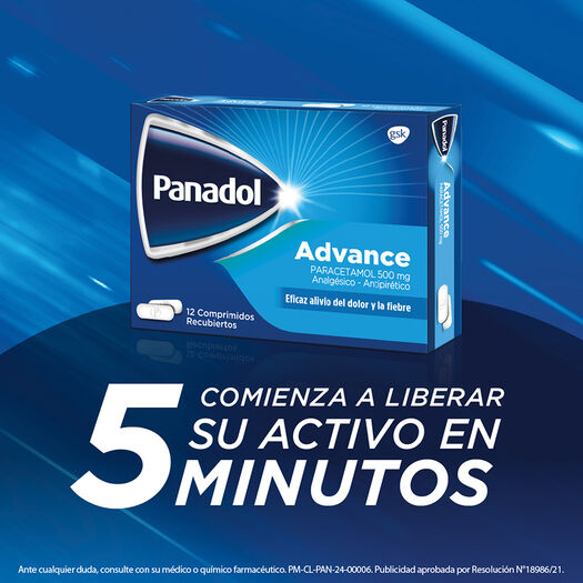Panadol Advance 500mg x 12 Comprimidos, , large image number 1