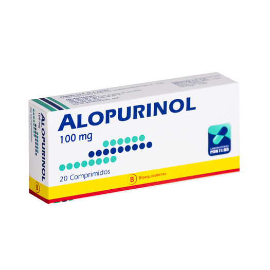 Alopurinol 100 mg Caja 20 Comp. MINTLAB CO SA, , large image number 0